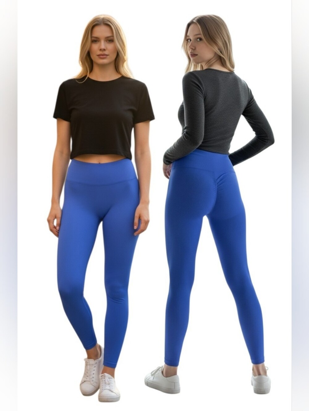 Butt Lifter Royal Blue High-Waist Leggings